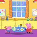 Peppa and George at playgroup